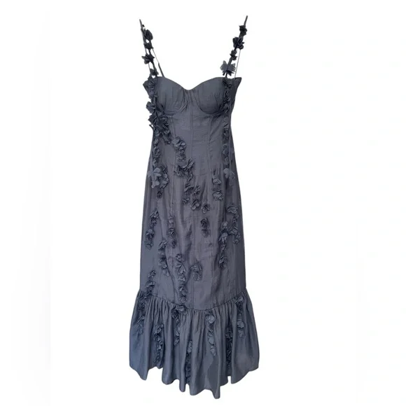 Petal & Pup Posedly Rosette Mermaid Midi Dress - Picture 6 of 16